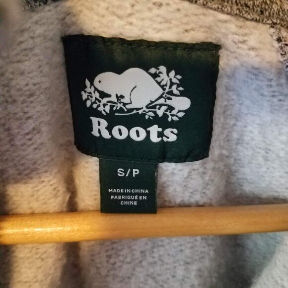 Roots Canada Quarter-Zip Pullover Sweatshirt Men’s S Long Sleeves Gray 03026 - Picture 7 of 9